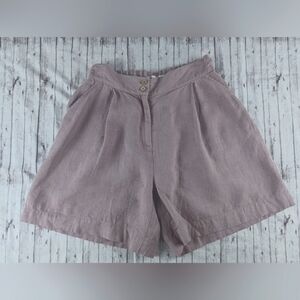 Magic Linen Small Dusty Lavender Shorts With Pockets (Repaired)